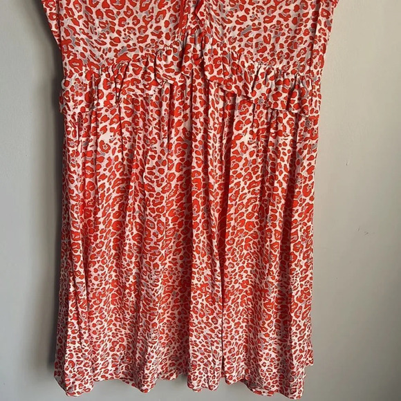 Maje Rutti Short Printed Dress With Flounces - Picture 5 of 12